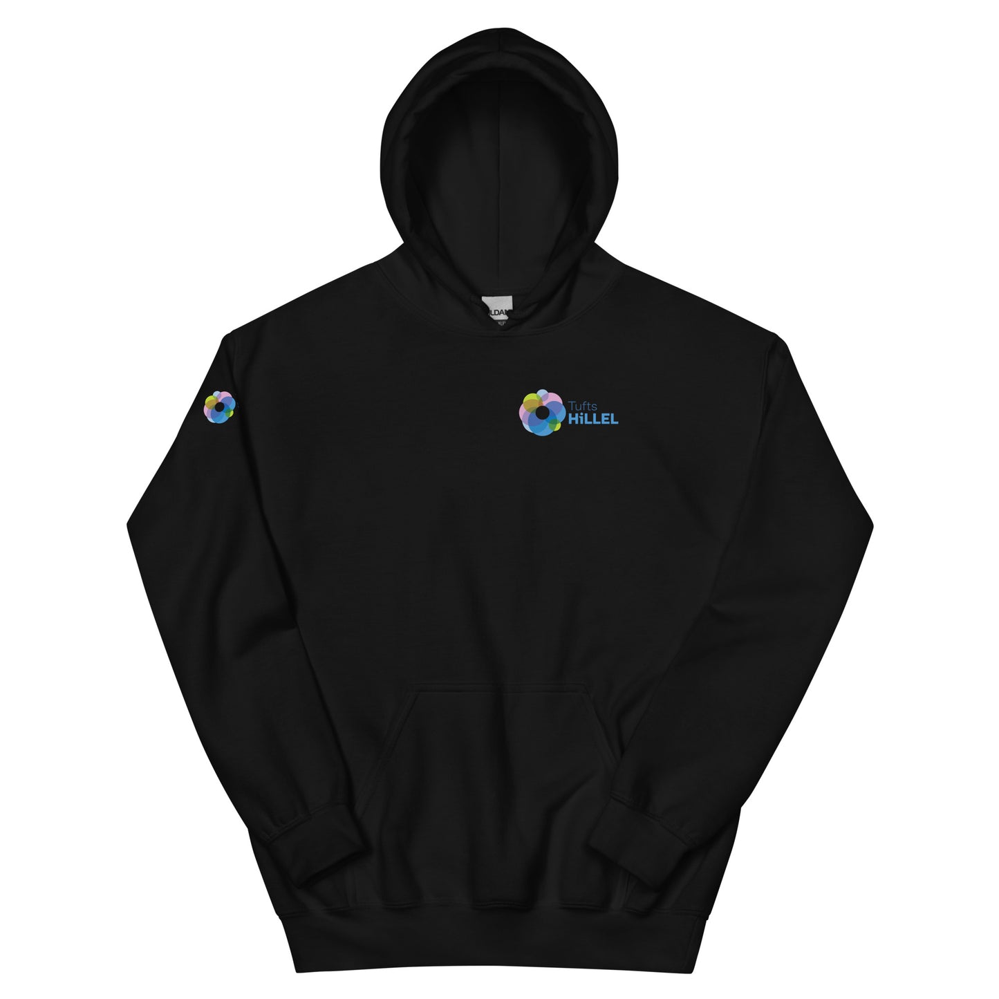 Tufts Hillel Logo Left Chest Hoodie