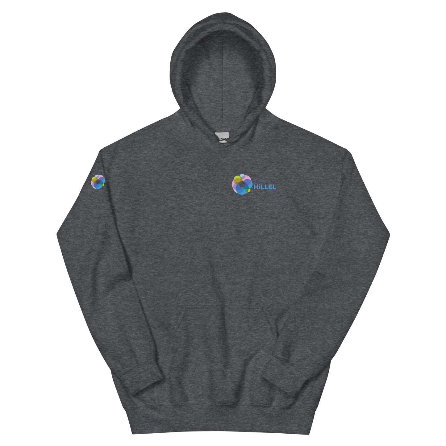 Tufts Hillel Logo Left Chest Hoodie
