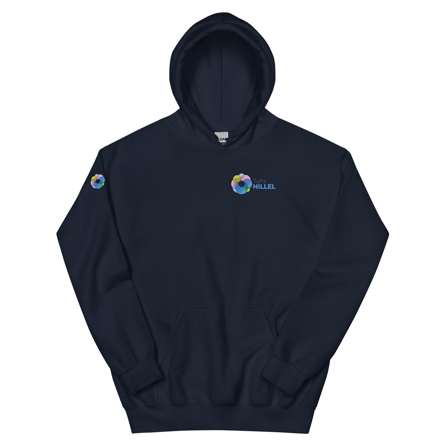 Tufts Hillel Logo Left Chest Hoodie